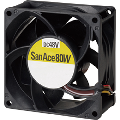 Осевой вентилятор 9WV0848P1H001 Sanyo Denki серии San Ace 80W размером 80x80x38