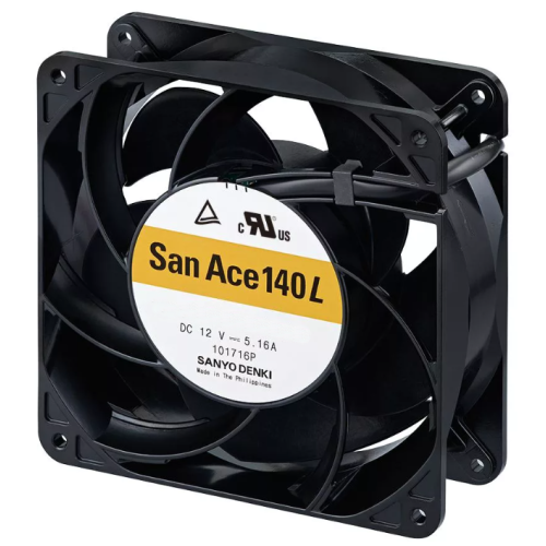 Осевой вентилятор 9LG1448P1M001 Sanyo Denki серии San Ace 140L размером 140x140x38