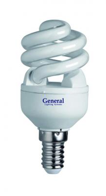 Люминисцентная лампа 20 Вт General GSPN 20 E14 6500 25/25 Холодный свет