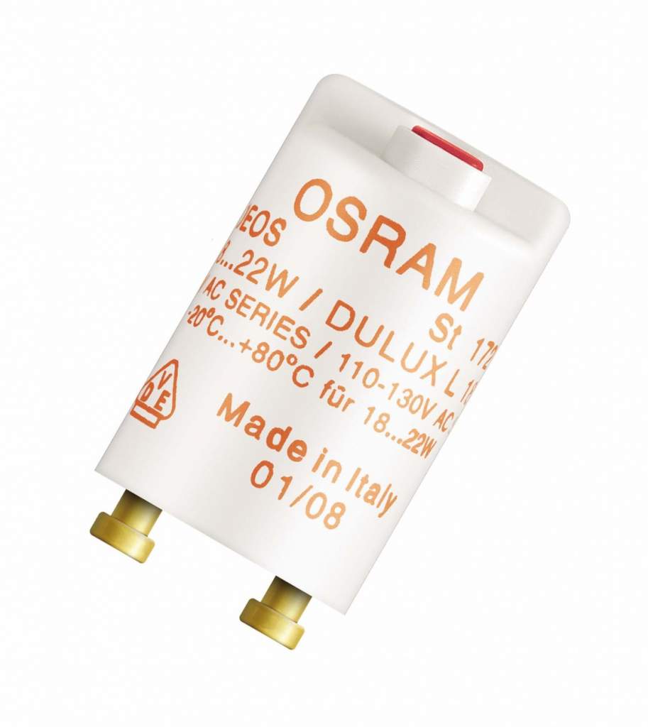Стартер-предохранитель OSRAM ST 172 18-24W 110-127V медный контакт