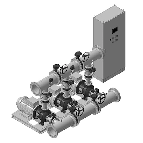 Насосная установка пожаротушения HC-FS-A 2/1 KMG 50-315/331-7,5/4 G1-B-150-16 Истратех DN 150 3 насоса