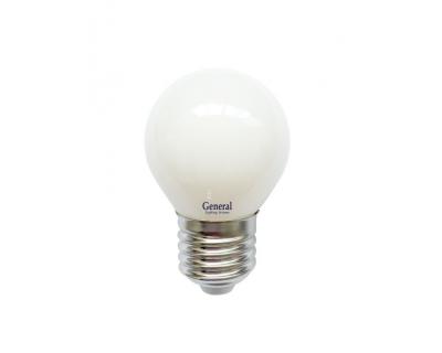 Светодиодная лампа Filament General GLDEN-G45S-M-8-230-E27-6500 матовая G45 8 Вт Холодный свет