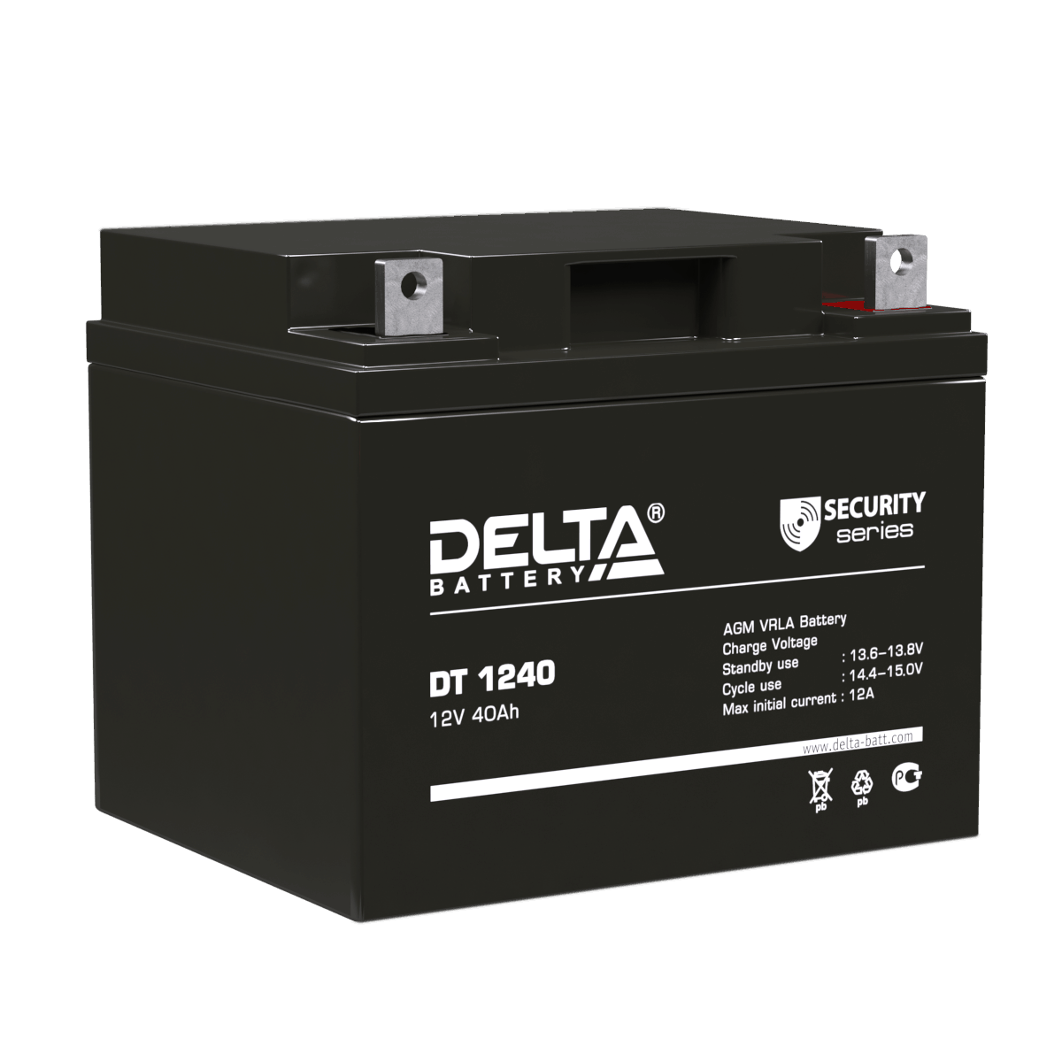 Свинцово-кислотный аккумулятор 12В DT 1240 DELTA