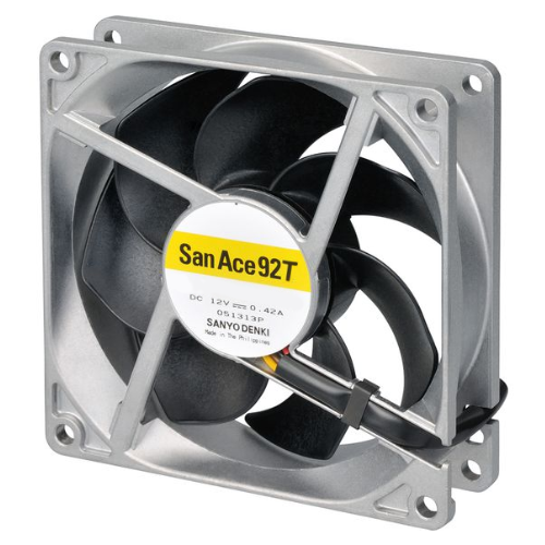 Осевой вентилятор 9GT0924J4001 Sanyo Denki серии San Ace 92T размером 92x92x25