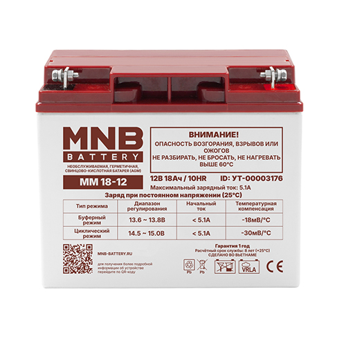 Аккумуляторная батарея MM 18-12 MNB для бесперебойного питания