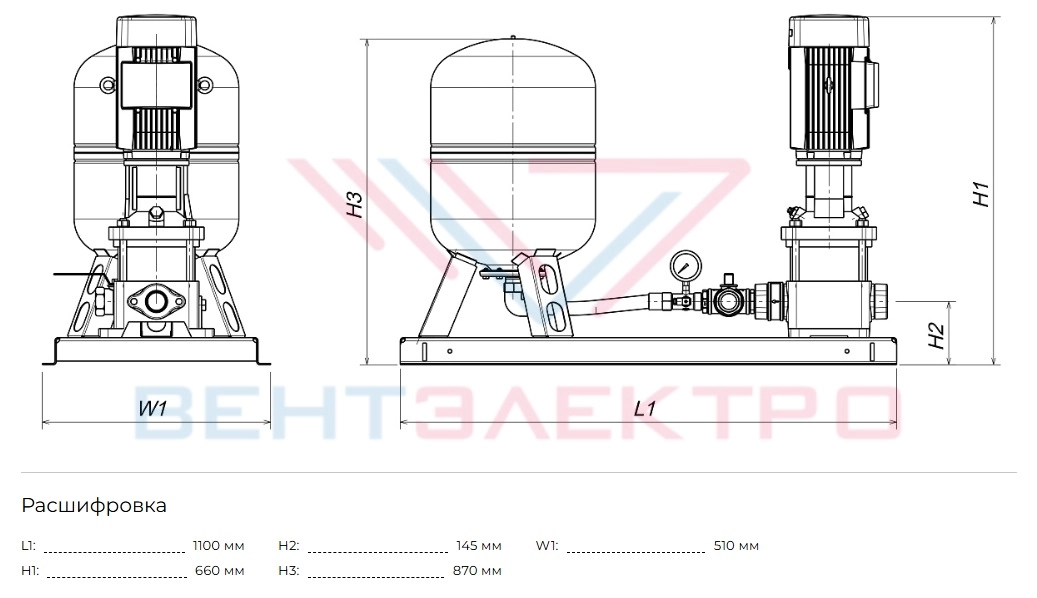 Габаритные размеры HC-Single BM 10-2A V2.1-A-60-16