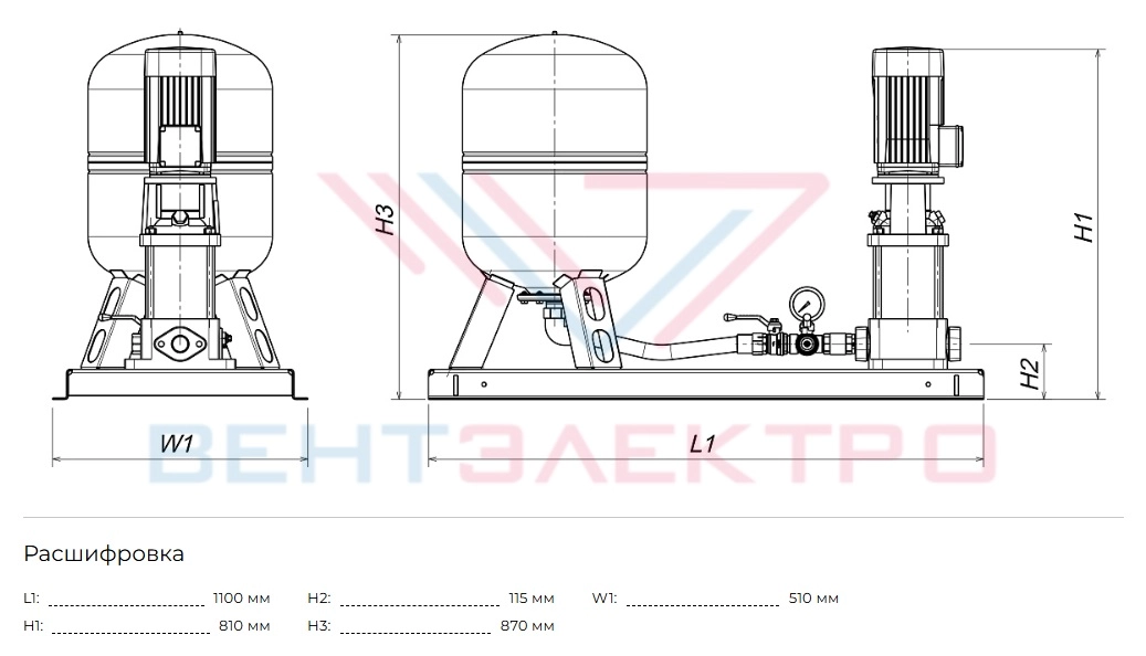Габаритные размеры HC-Single BM 3-15A V2.1-A-60-16