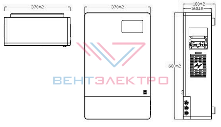 Размер литий-железо-фосфатного аккумулятора LFPW-51,2-100 LCD Touch MNB Battery Размер литий-железо-фосфатного аккумулятора LFPW-51,2-100 LCD Touch MNB Battery