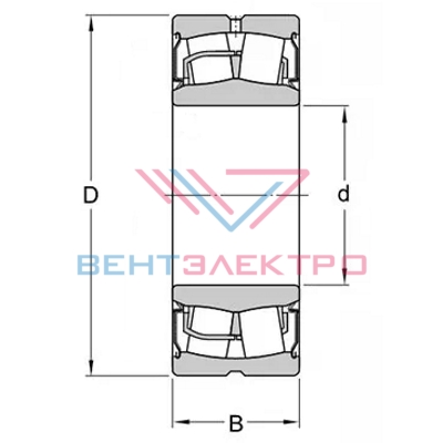 Сферический роликовый подшипник BS2-2207-2RS/VT143 SKF