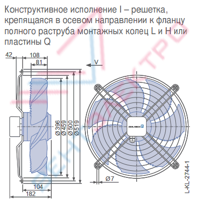 Осевой вентилятор FN040-VDI.0F.V7P1