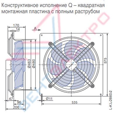 Осевой вентилятор FN045-VDQ.4F.A7P1