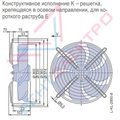 Осевой вентилятор FN030-4EK.WC.V7