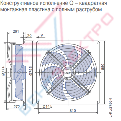 Осевой вентилятор FN071-VDQ.6N.V7P2