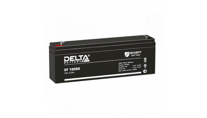Свинцово-кислотный аккумулятор 12В DT 12022 DELTA