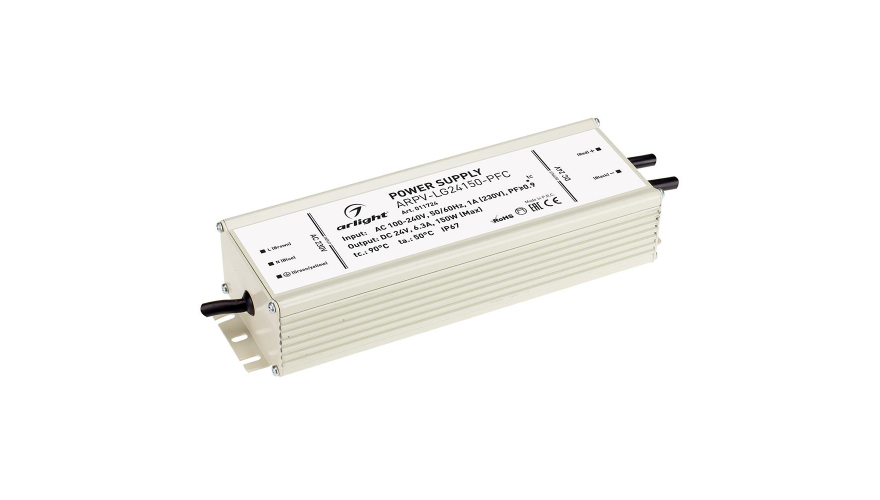 Блок питания ARPV-LG24150-PFC (24V, 6.3A, 150W)