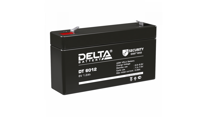 Свинцово-кислотный аккумулятор 6В DT 6012 DELTA