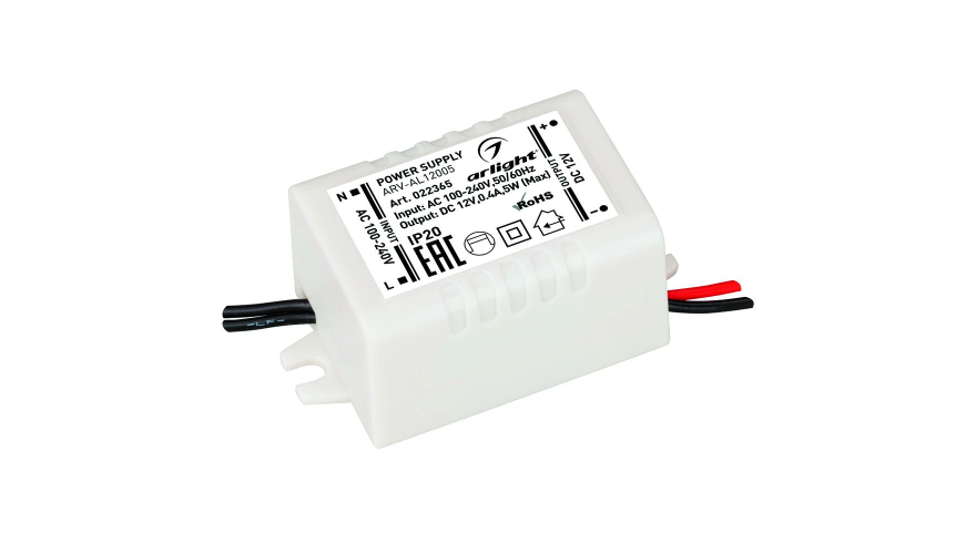 Блок питания ARV-AL12005 (12V, 0.42A, 5W)