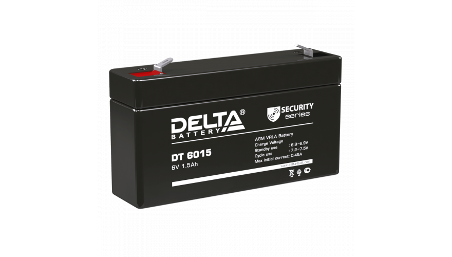 Свинцово-кислотный аккумулятор 6В DT 6015 DELTA