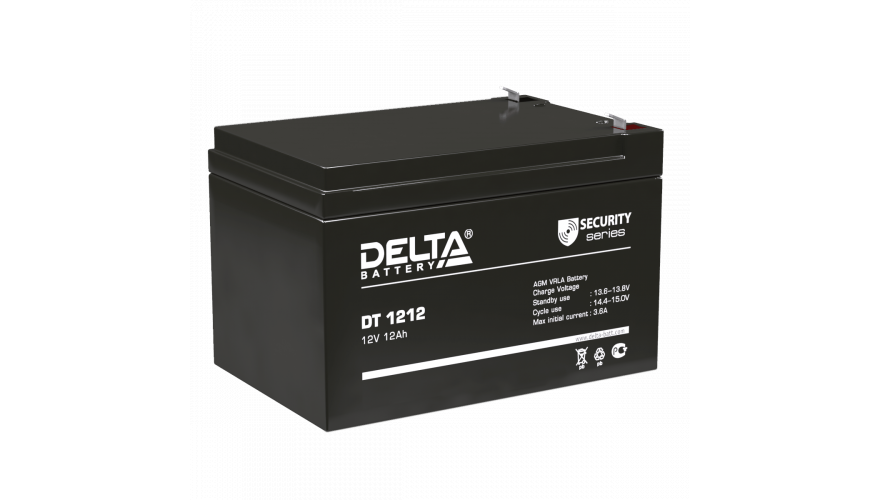 Свинцово-кислотный аккумулятор 12В DT 1212 DELTA