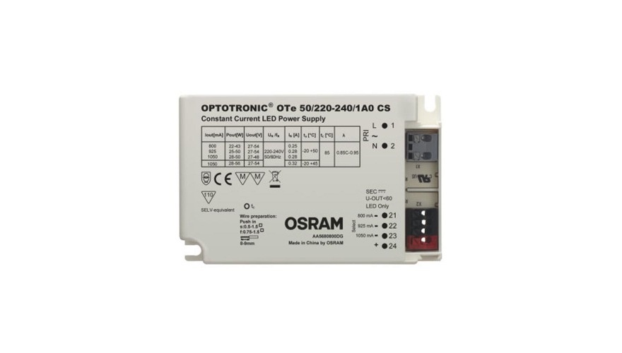 Стабилизатор LED OSRAM OTe 50/220-240/1A0 22W-56W 800/925/1050mA