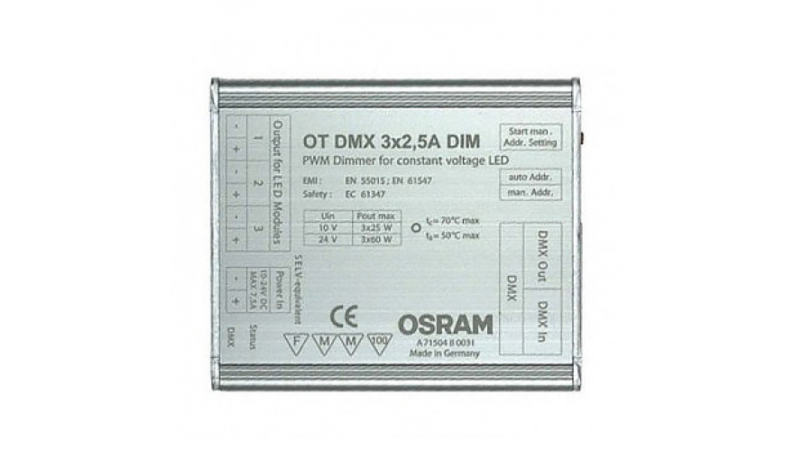 LED контроллер OSRAM OT DMX 3X2,5A/10-24 DIM